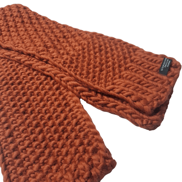 Longue écharpe en laine épaisse - SAM Chocolate - LGF